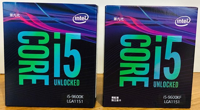 i5-9600K和i5-9600KF哪个好？酷睿i5-9600K和i5-9600KF的区别对比