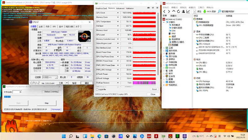 同价位下 i5-12500H越级挑战锐龙7 6800H：14核打8核展示绝对力量