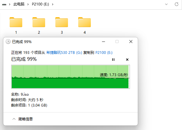 全盘写入稳得一条线！江波龙FORESEE XP2100 1TB SSD评测：读取高达5.5GB/s