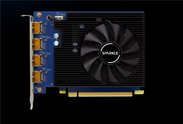 撼与发布新款Intel锐炫A310亮机小卡:一字排开四个HDMI