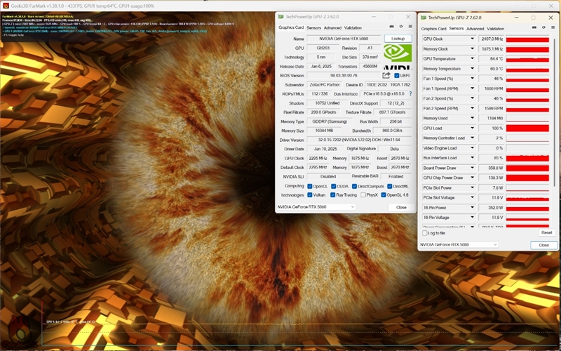 最高频率近3.3GHz！索泰RTX 5080 AMP EXTREME INFINITY评测：超频后与RTX 4090相去不远