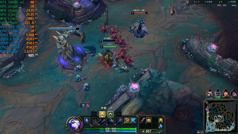 锐龙7 9800X3D网游、酷睿Ultra 9 285K对比：Intel搭配顶级8400MHz内存依然差距巨大