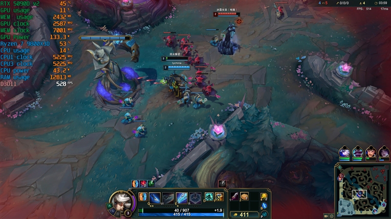 锐龙7 9800X3D网游、酷睿Ultra 9 285K对比：Intel搭配顶级8400MHz内存依然差距巨大