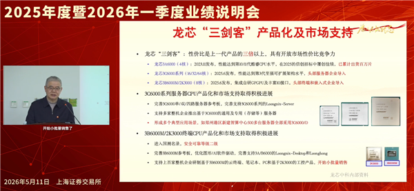 100%自主可控 国产桌面CPU龙芯3B6600性能可追14代酷睿