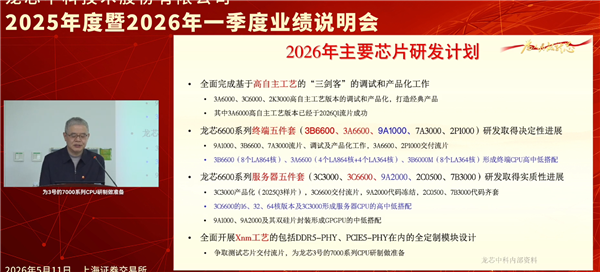 100%自主可控 国产桌面CPU龙芯3B6600性能可追14代酷睿