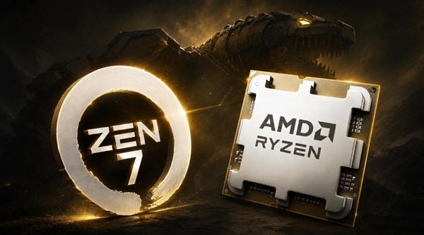 AMD下代CPU Zen7很疯狂：384核+1.4nm工艺 IPC大涨25%