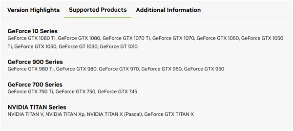 老显卡没被放弃：GTX 700至10系列集体获更新！修复114个漏洞