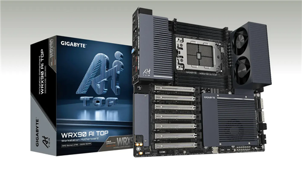 技嘉推新款主板：风冷八通道支持2TB内存、还能塞进九块GPU！