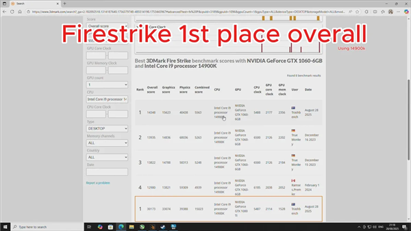 GTX 1060浸在变速箱油中超频!性能飙增16%:拿下Firestrike全球第一