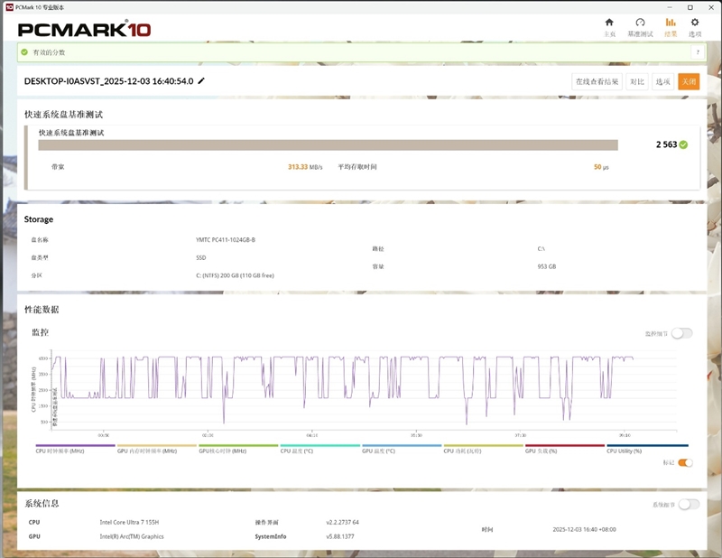 微星 Cubi NUC AI迷你电脑磁盘性能测试:为什么说长江存储PC411是优秀的OEM SSD